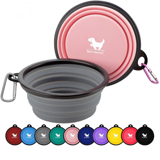 350ML 1PC Collapsible Dog Bowls for Travel Dog Portable Water Bowl for Dogs Dish for Traveling Camping Walking_0