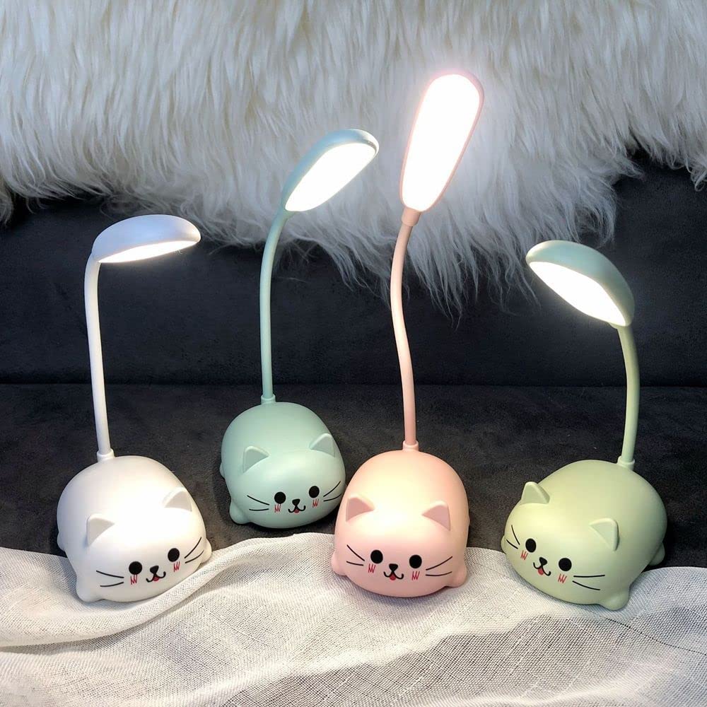 USB Charging White Light Cartoon Style Table Lamp Reading Light Night Light LED