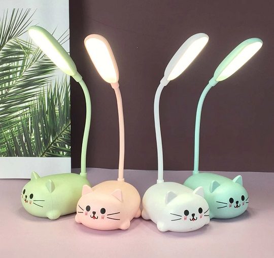 USB Charging White Light Cartoon Style Table Lamp Reading Light Night Light LED